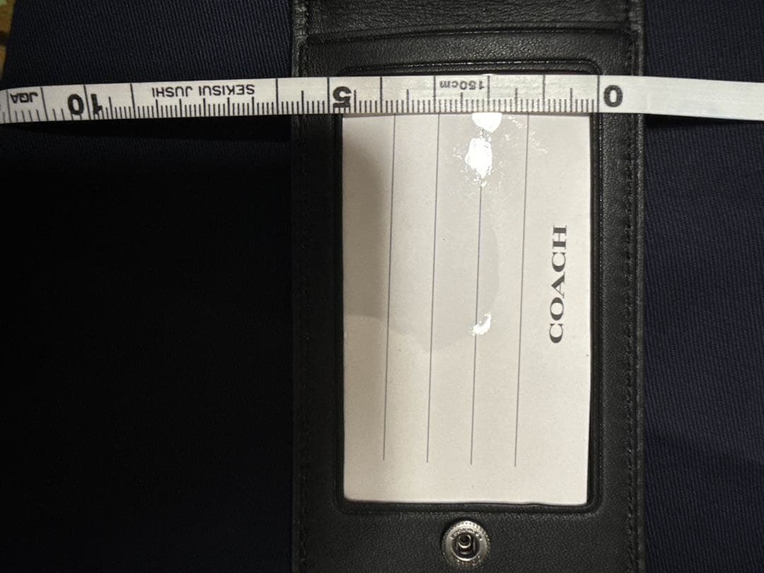 ☆期間限定品☆COACH ネームタグ シグネチャー ラゲッジタグ グリーンマルチ