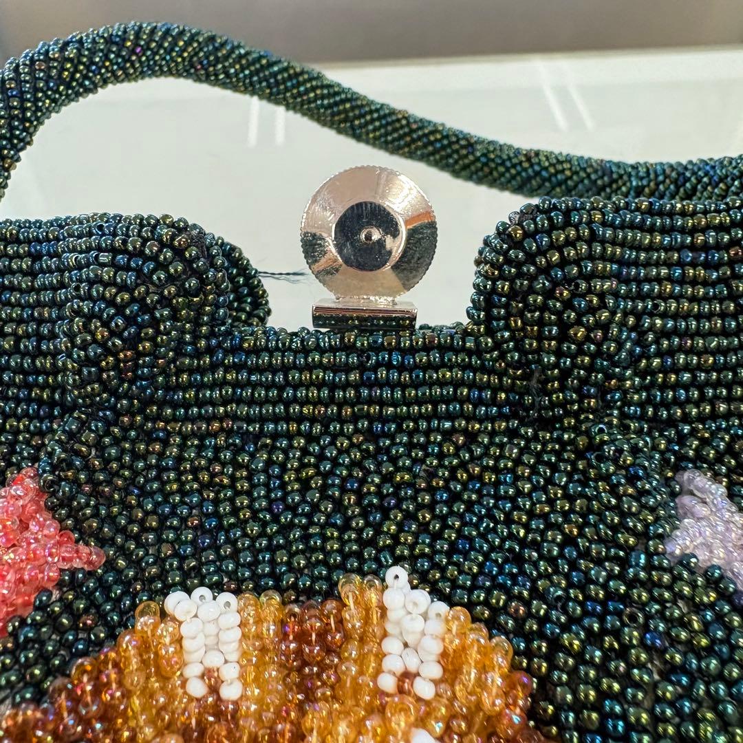 レトロ　ヴィンテージ　ビーズバッグ　アンティークバッグ