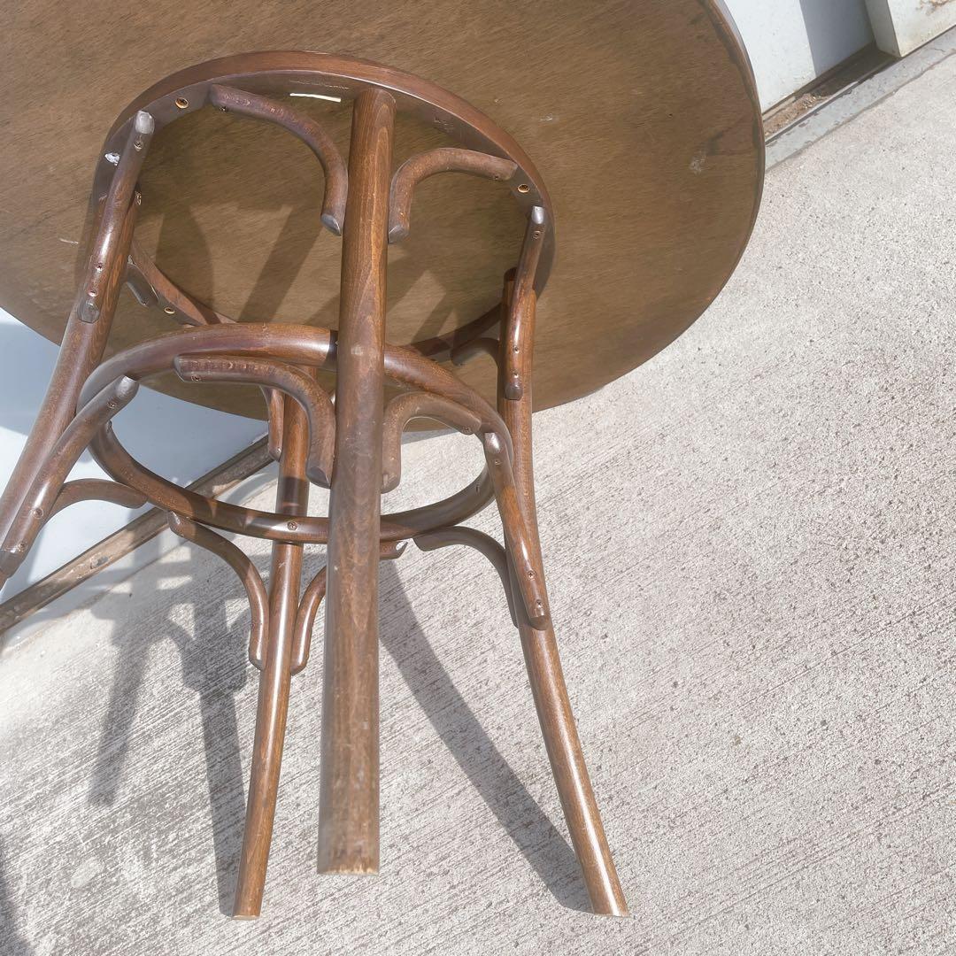 【夢魔様】AIDEC アンテークカフェテーブル ラウンドテーブル ポーランド製