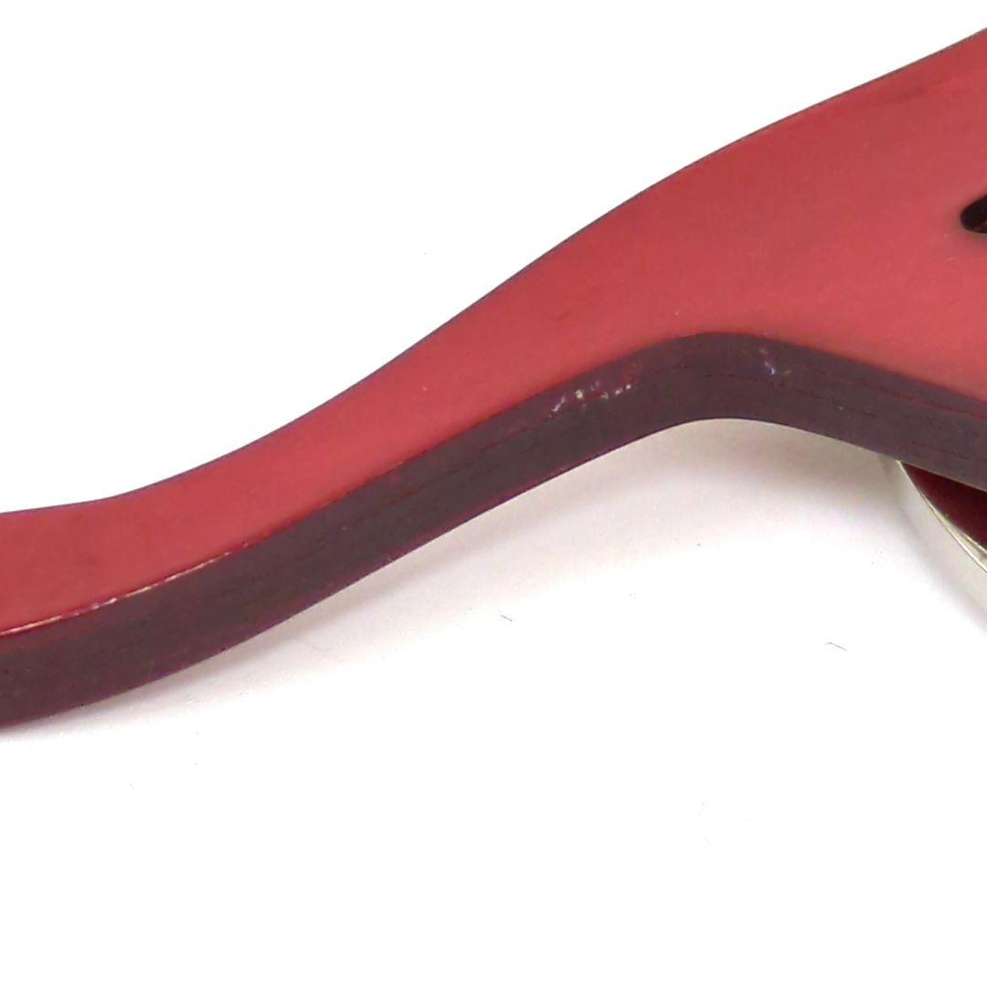 マルニ ブローチ レッド ブラック ブラウン シルバーカラー イタリア製