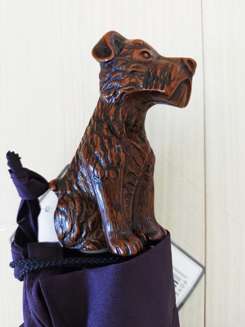 ☆新価格☆ Guy de jean 折畳み傘 雨/日兼用：スコッティ（プルーン）