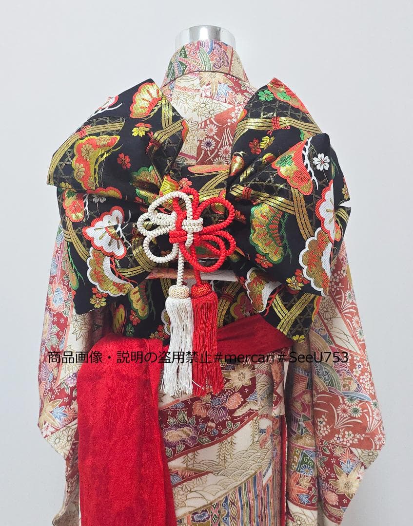 七五三　7歳　 着物　フルセット　女の子 c100