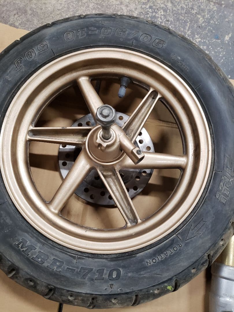 ホンダ ライブディオZX フロントサスペンション ホイールセット　AF35