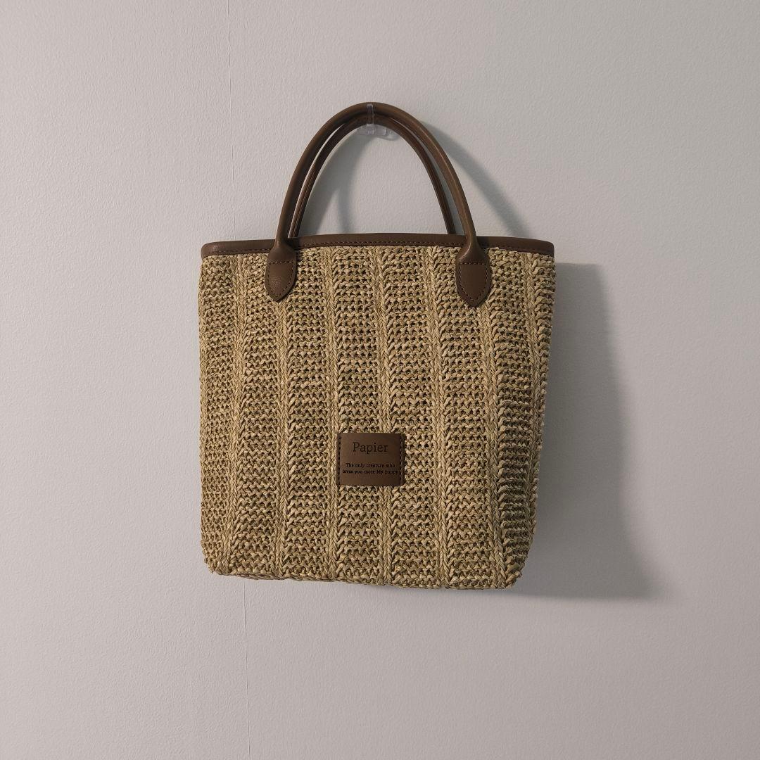 韓国犬服【papier】Raffia Work Back & Backpack