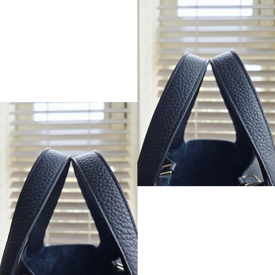 HERMES 美品 エルメス ピコタンロック PM ネイビー 2021年 Z刻印