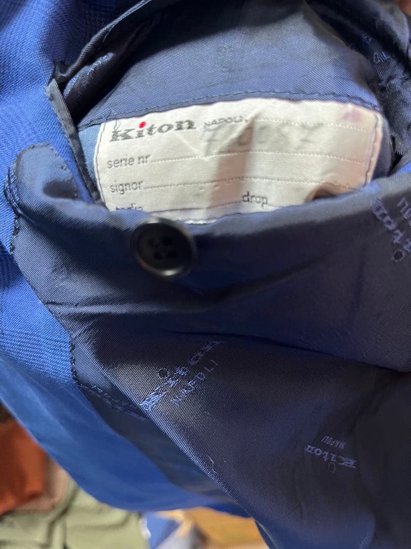 【最終値下】Kiton セットアップスーツ ネイビー ジャケパン利用可能 春夏秋