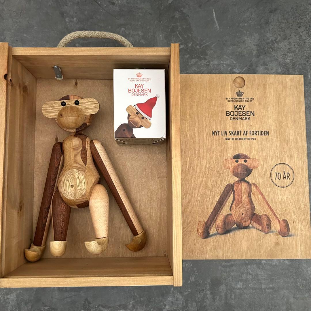 置物 Kay Bojesen Wooden Monkey small 70 AR