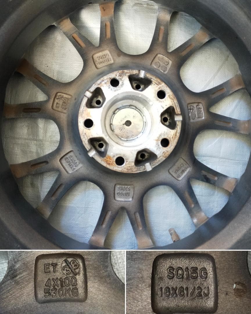 バリ溝！ヴェルザンディ16インチ×6.5J+38　サマータイヤ215/65R16