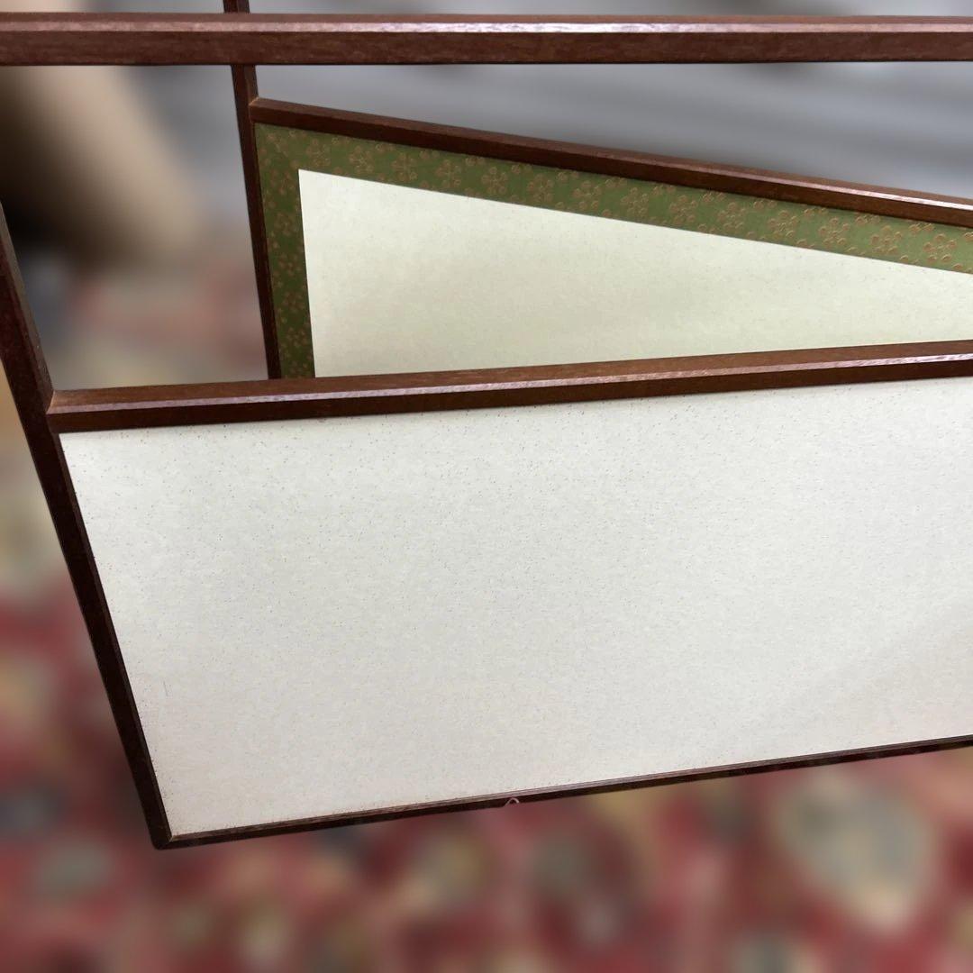 8*8様 茶道具 溜塗 利休梅 風炉先屏風 裏チラシ 両面使い 上透かし