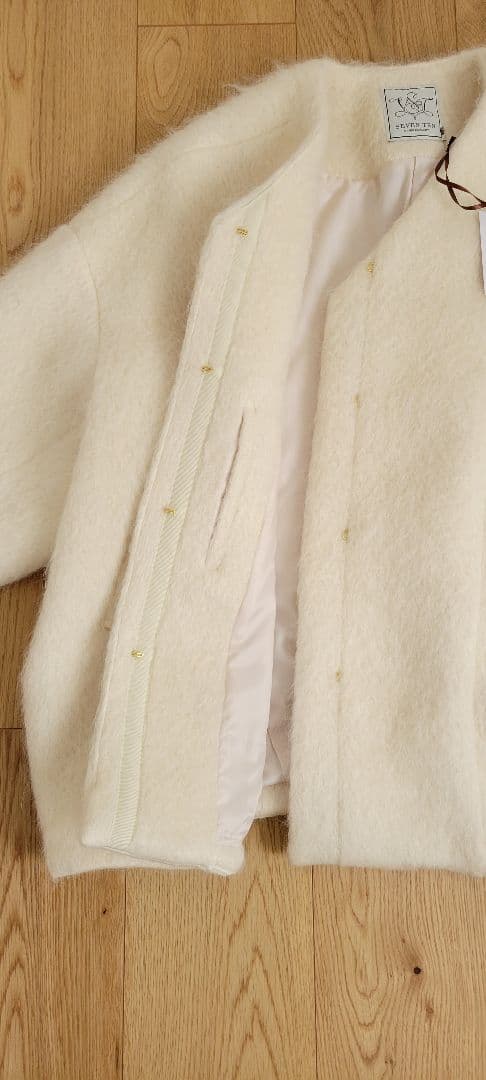 YukiSventen セブンテン　ミディアムコクーンシャギーコート