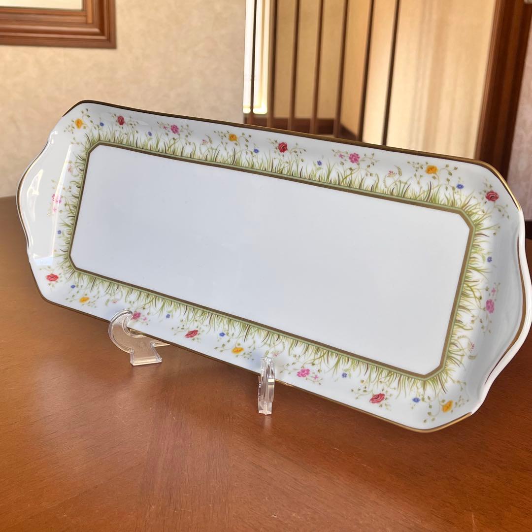 【希少品】フランス製　アビランドリモージュ★フローラリー★サンドイッチプレート