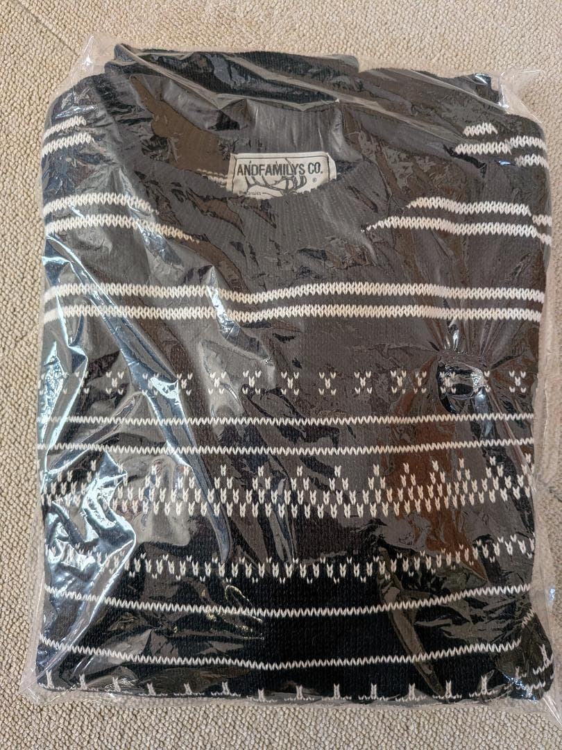 アンドファミリーズ スプリング フィールド セーター ジャガード ニット L