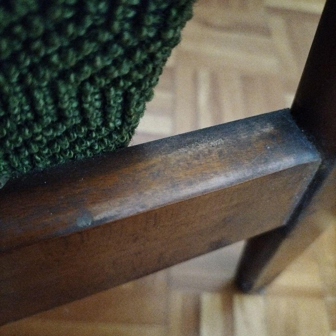 オールド　カリモク　Kチェア　グリーン