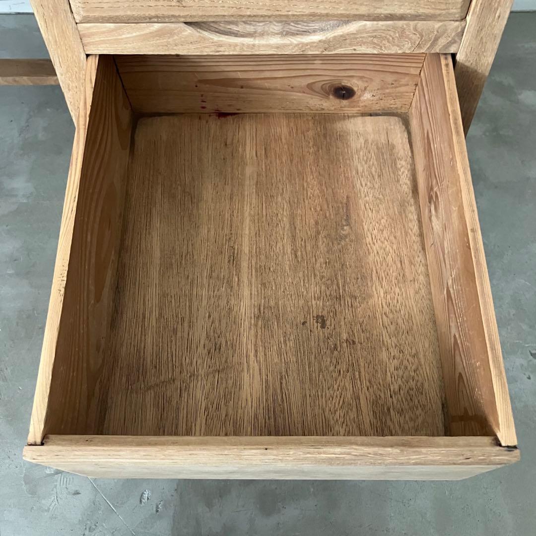 レトロ　アンティーク　古道具　古家具　剥離　ストリップド　机　テーブル　昭和