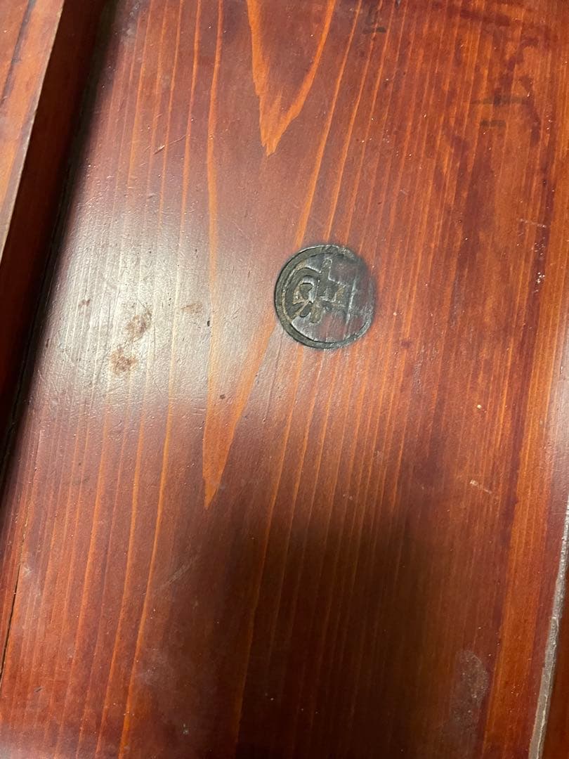 漆塗り　入れ子　7段　木箱　7個組　昭和レトロ　アンティーク　蓋付　ヴィンテージ