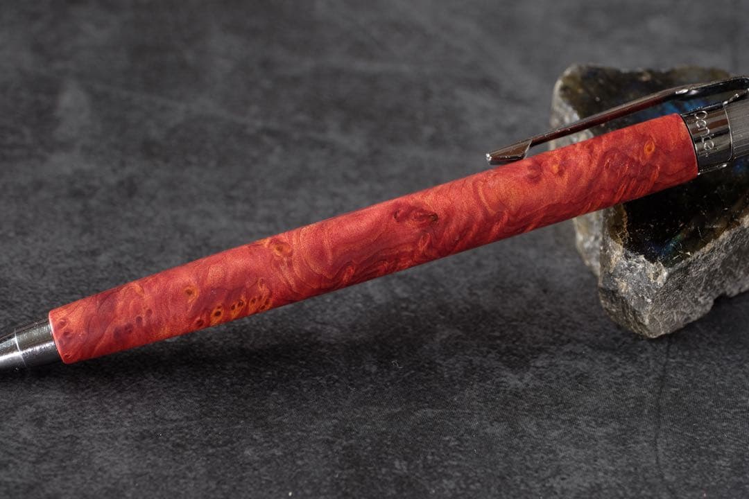 PG5木軸カスタム0182　高村杢工房 製図用シャープペンシル　紫杉(紫紅杉)瘤