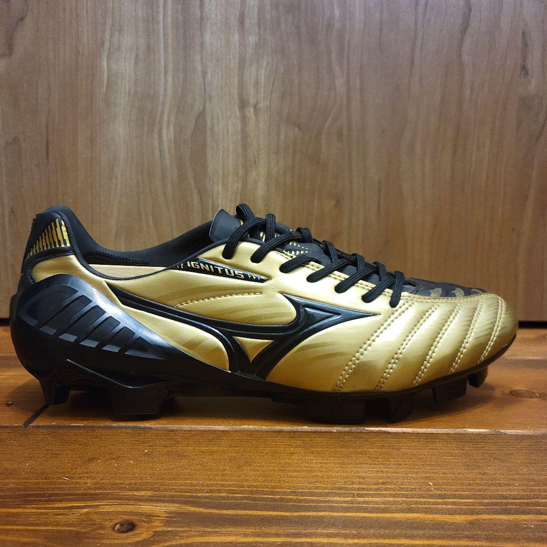 【ほぼ新品】ミズノ ウェーブ イグニタス 3 SL ゴールド×ブラック 26cm