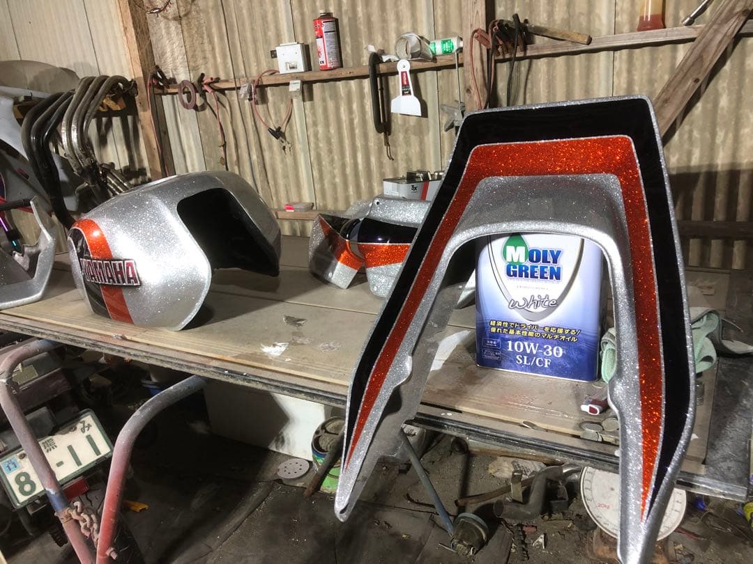 最終値下げXJR400 4HM 外装セット　カスタムペイント　現状