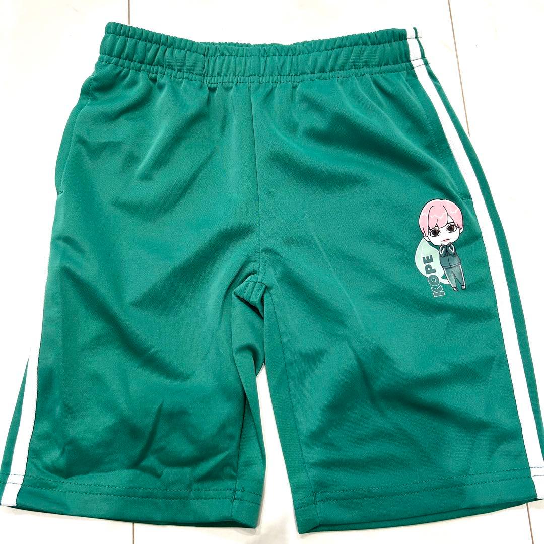 ♡リアルピース♡ セットアップ　Tシャツ　ハーフパンツ　ズボン　キッズ　グリーン