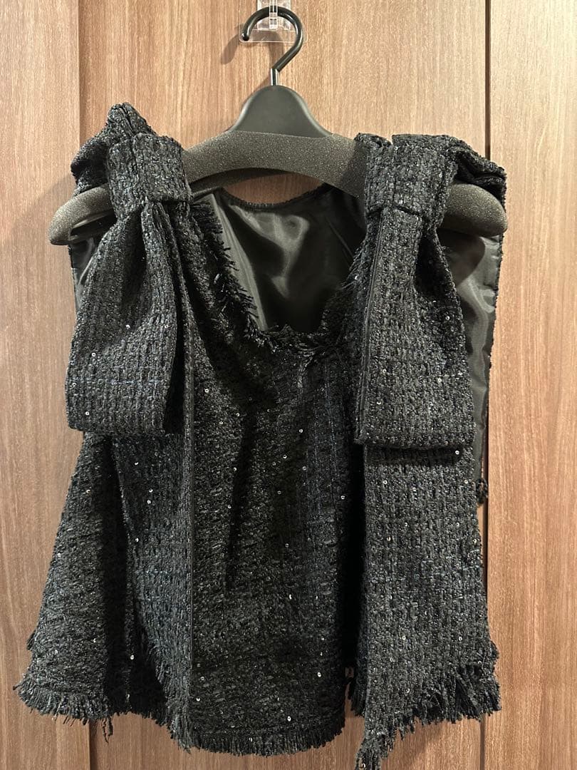 新品タグ付ジプソフィア Gypsohilaトゥインクルトップスブラック ネイビー