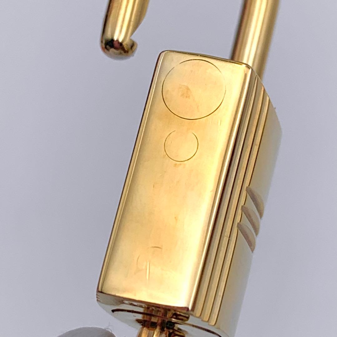 HERMES エルメス カデナ 101番 ゴールド 24Kメッキ 鍵付き 南京錠