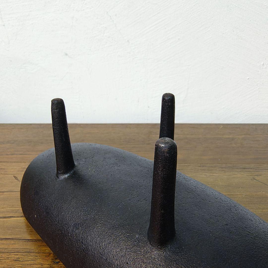 【mid century design】南部鉄器 花器 水盤 三ツ足