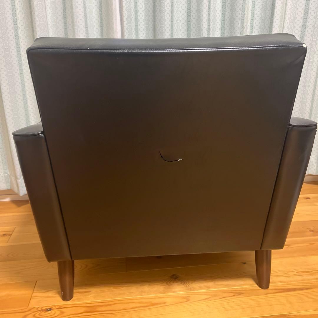 カリモク60　ロビーチェアワンシーター　ブラック