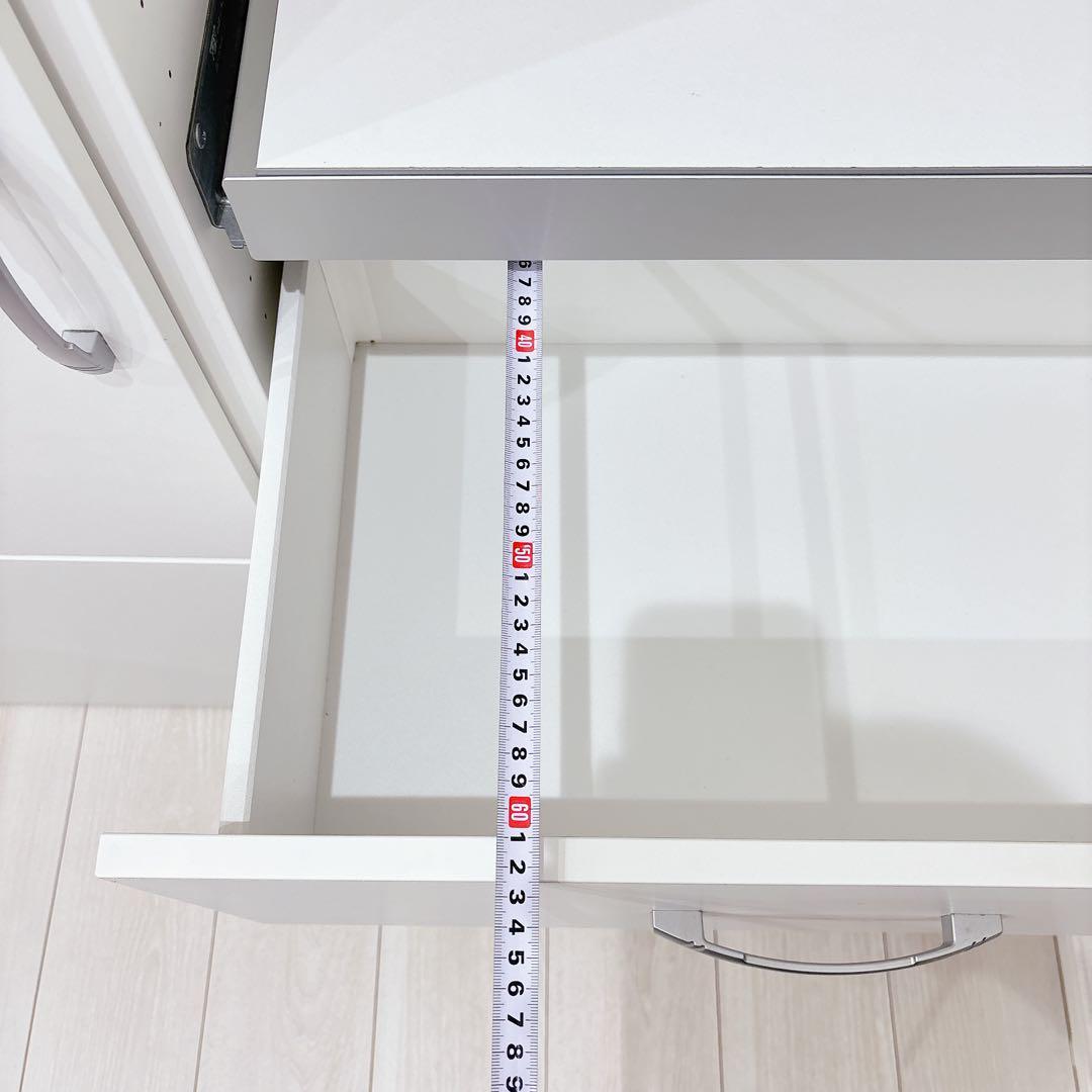 IKEA イケア ベストー 食器棚 ローボード カップボード 収納 引き出し 白