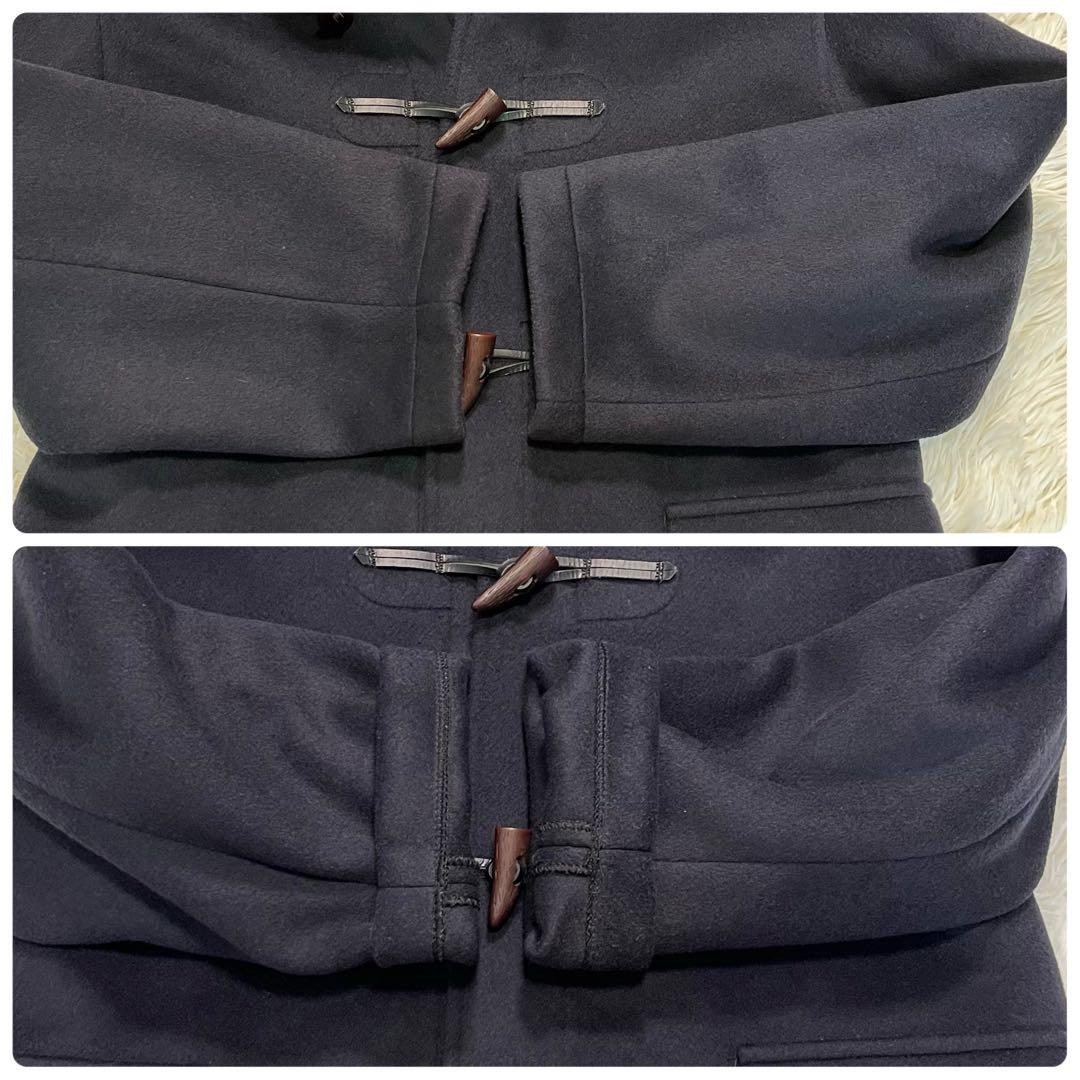 英国製✨グローバーオール ダッフルコート ネイビー　フード付　L相当