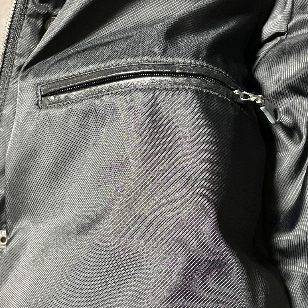 グリーンレーベルリラクシング （M） ダウンジャケット　シープレザー　肉厚　黒