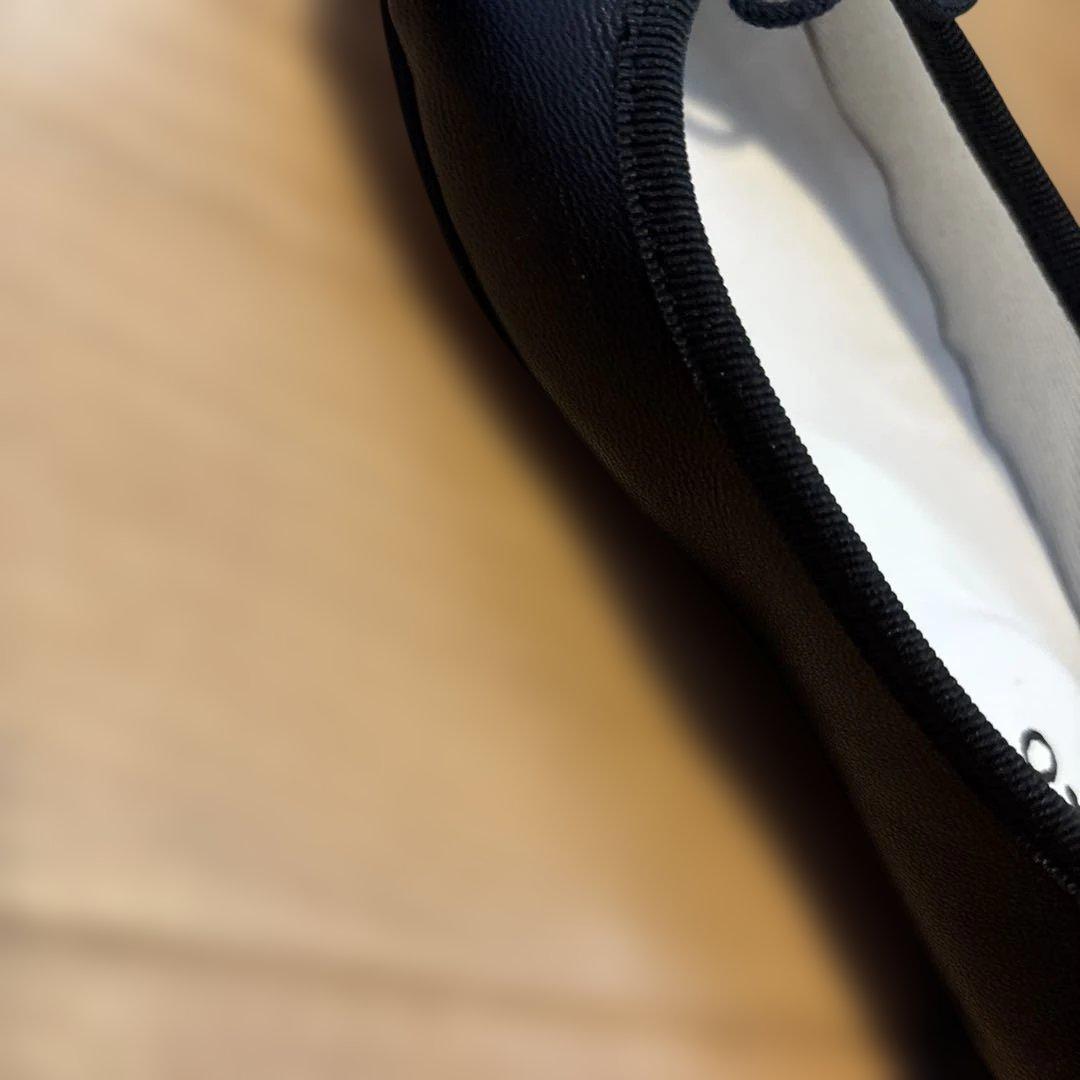 Repetto ブラック バレエシューズ フラット