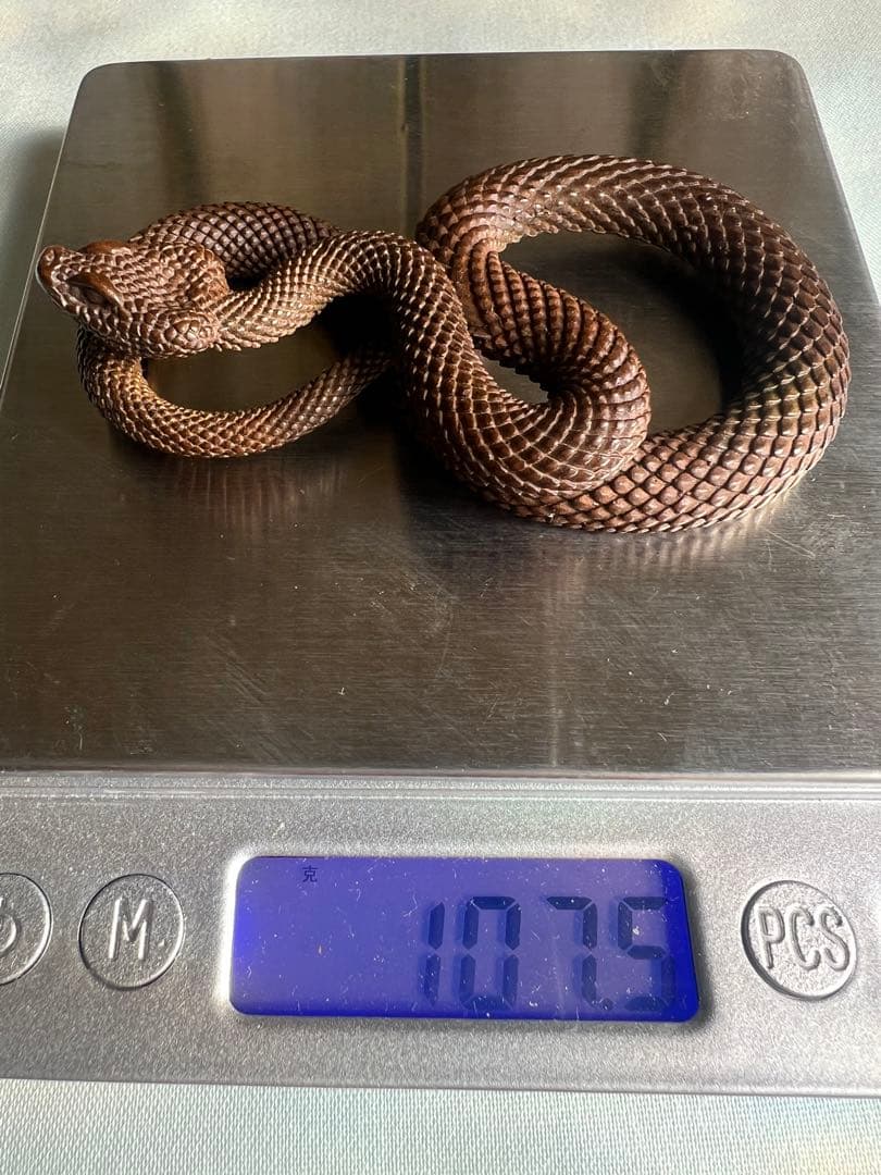 銅製 蛇 置物 107.5g