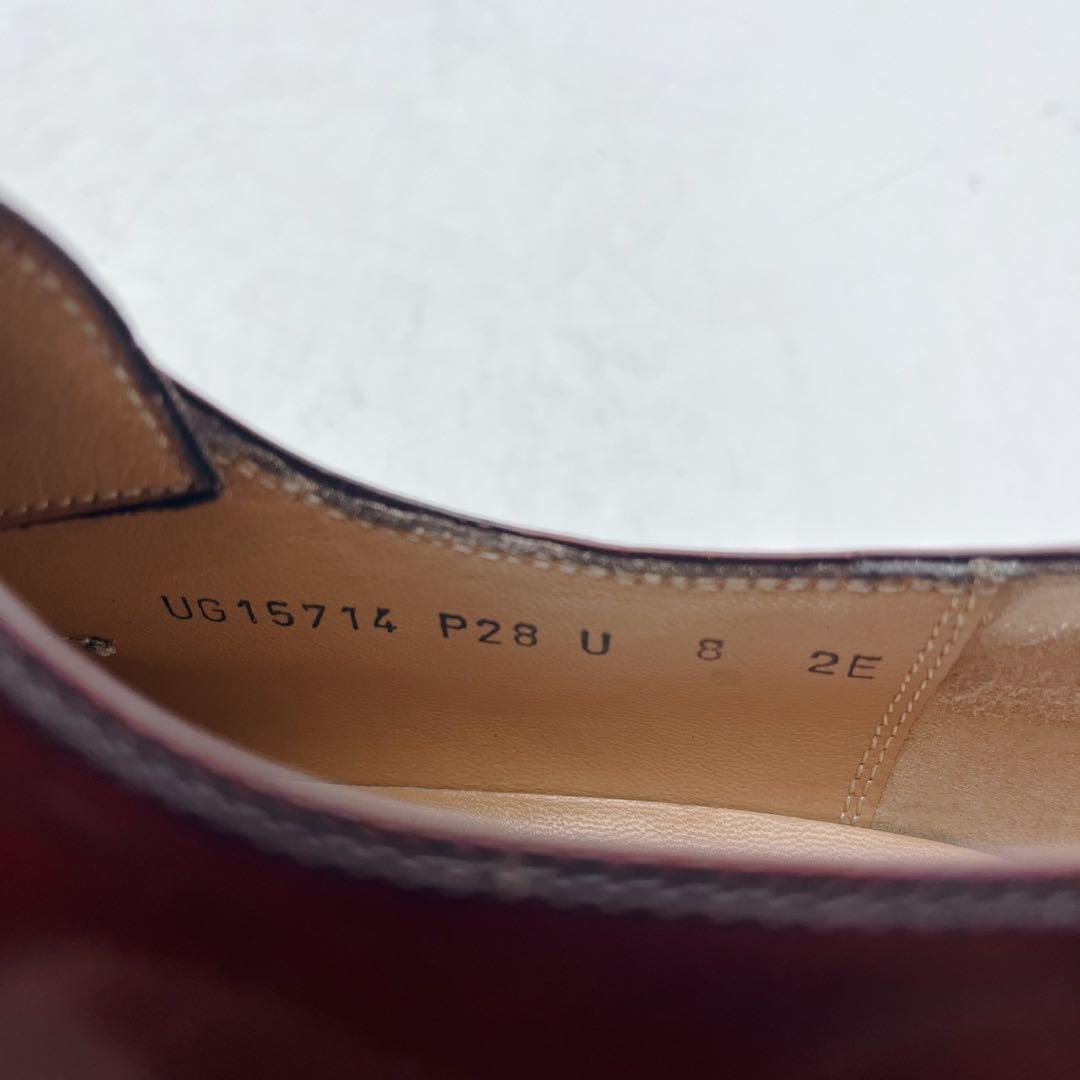 シューツリー付✨極美品✨サルヴァトーレフェラガモ ストレートチップ バーガンディ