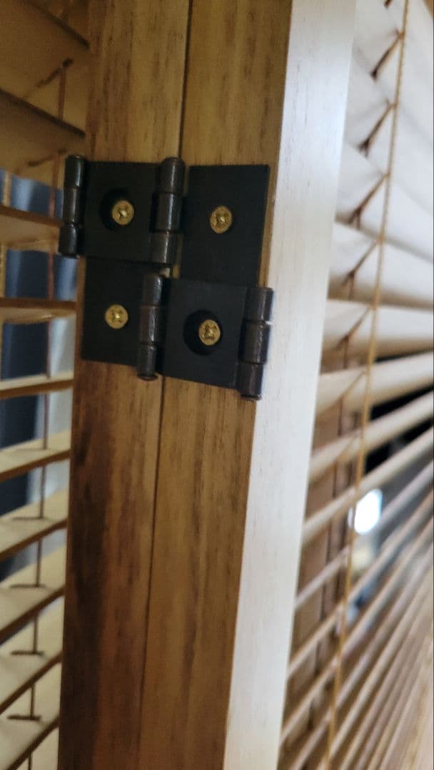 パーテーション　3連　キャスター　 高さ165cm 　木目