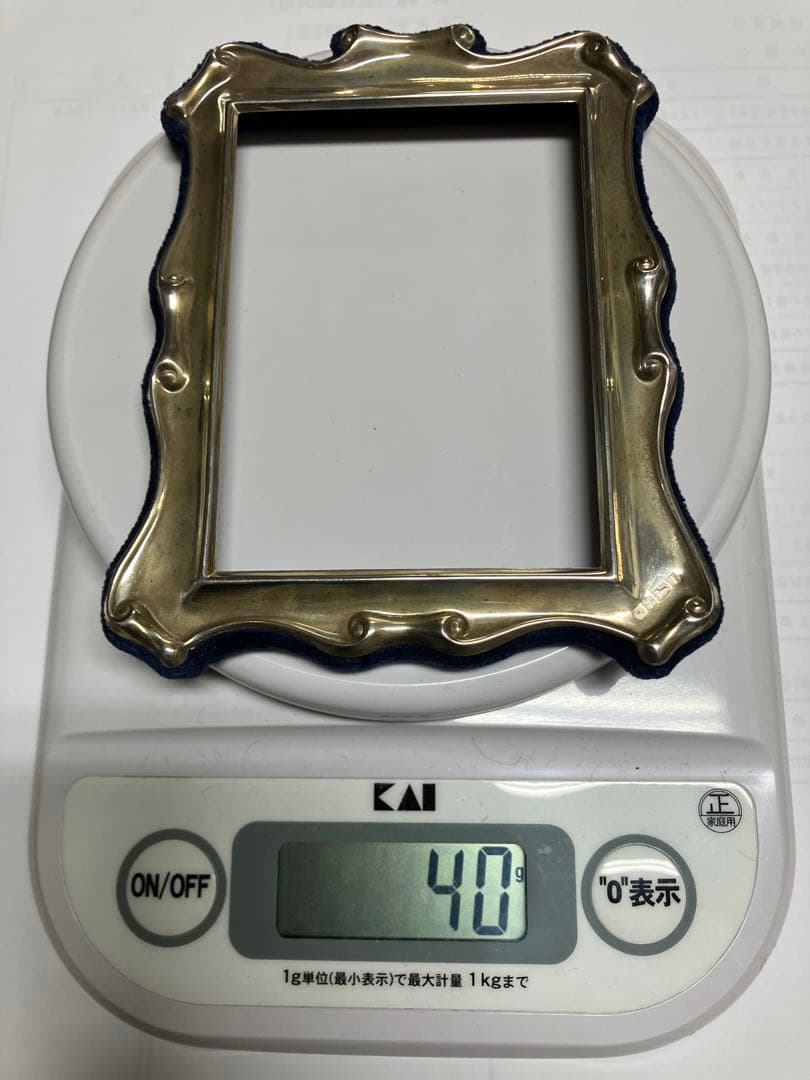 アンティークSIL925ミニ写真立てUK