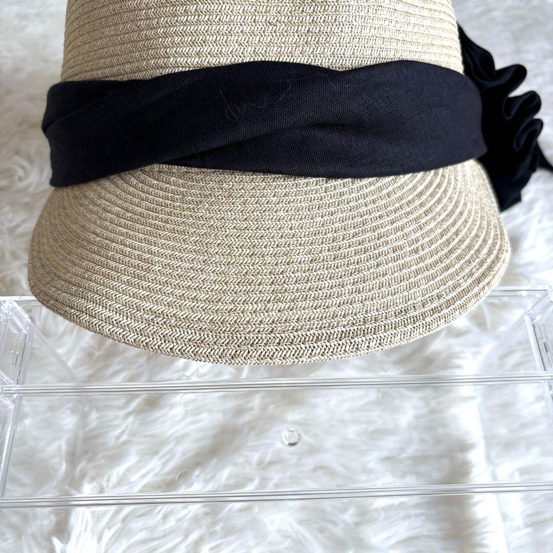 【完売品】CA4LA♡カシラ✨リボン付き麦わら帽子 ストローハット キャスケット