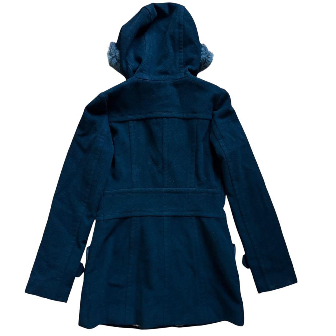 美品 バーバリーブルーレーベル アンゴラ ラビットファー コート ノバチェック