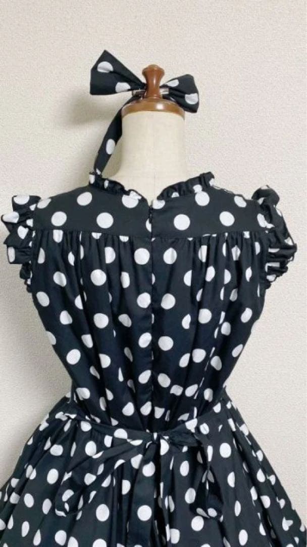 Physical Drop 水玉サーキュラーOP 黒