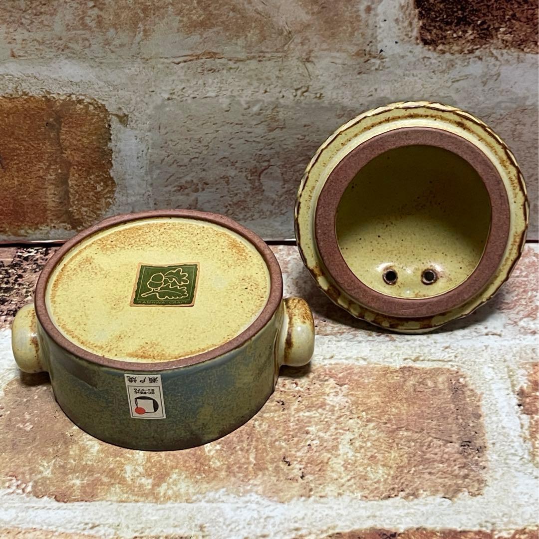 瀬戸焼　かしわ窯 ヘリテージシリーズ 陶器製キャニスター 王様 & 女王様