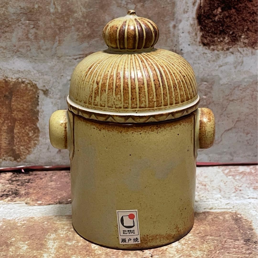瀬戸焼　かしわ窯 ヘリテージシリーズ 陶器製キャニスター 王様 & 女王様