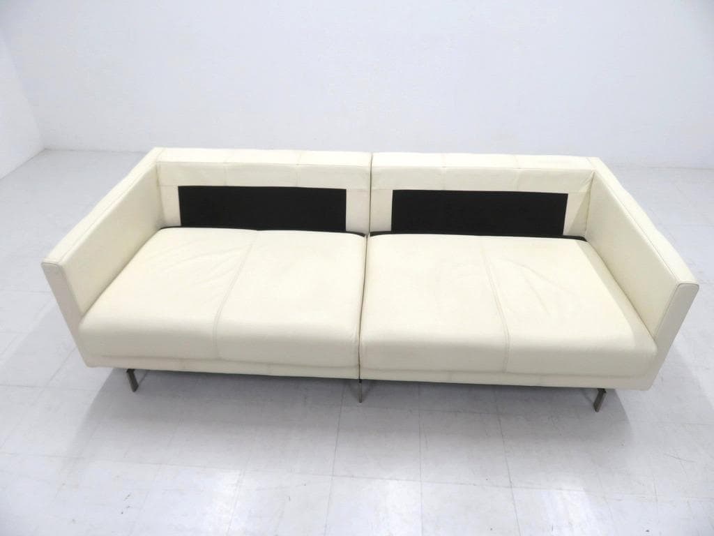 展示品　ボーコンセプト　総本革　レザー　3人掛けソファ　トリプルソファ