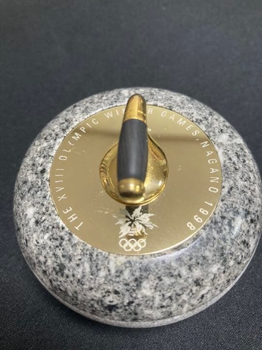 カーリングストーン　長野オリンピック公式　シリアルナンバー付き