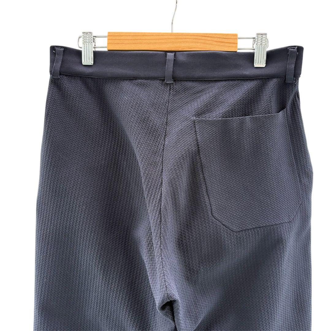 美品　G-Stage ネイビー リブ編みセットアップ　ストレッチ　L