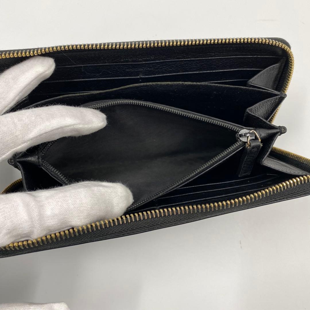 Yves Saint Laurent イヴサンローラン　長財布　ブラック　革