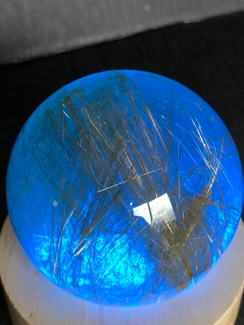 ❤️レア　買い得　50mm 最強財運超　強いパワー　ゴールドルチルクォーツ