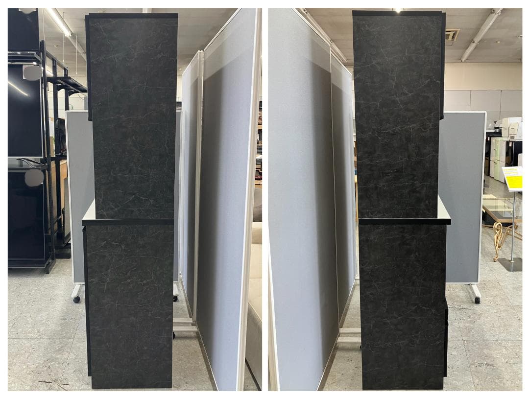 食器棚 ブラック