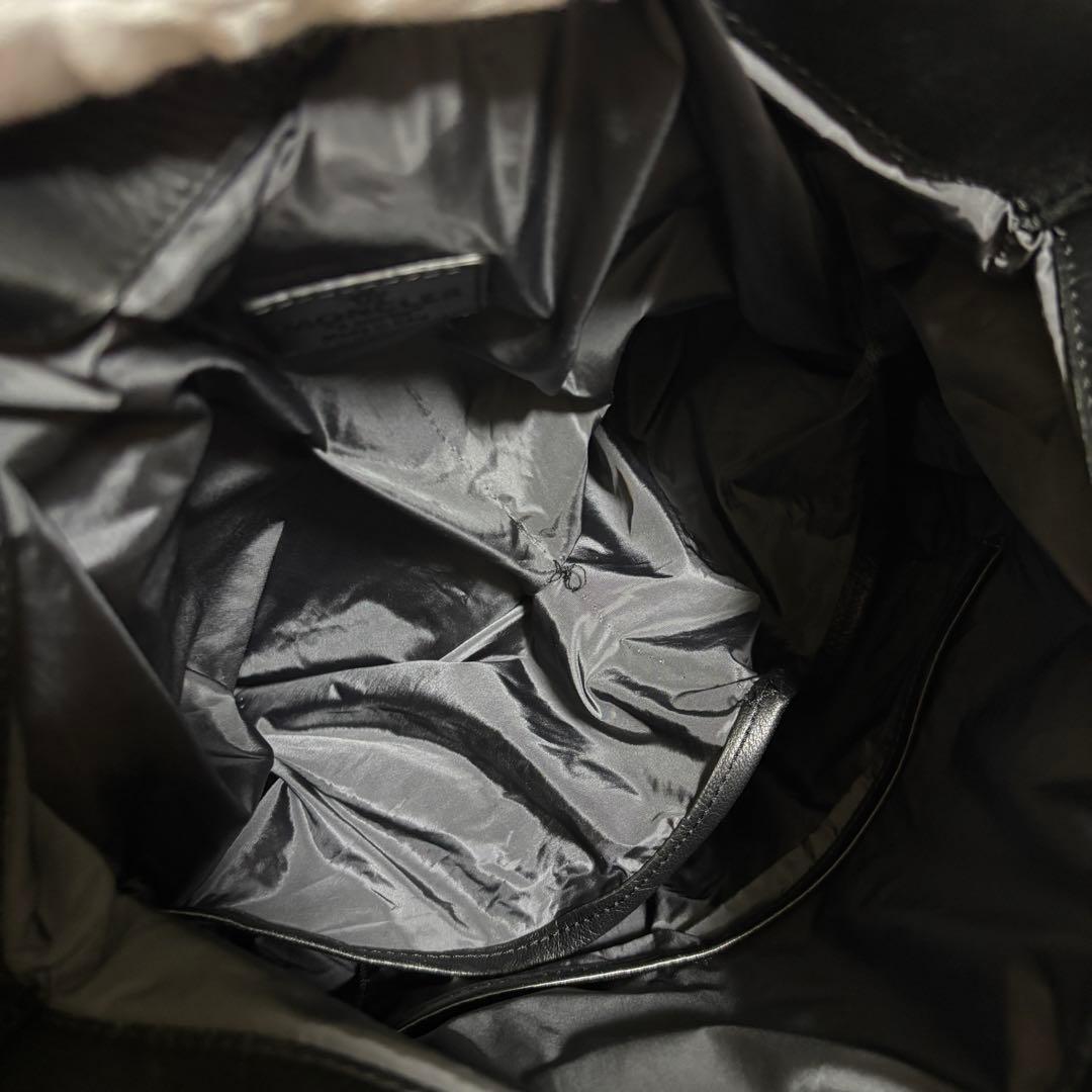 H251 Moncler モンクレール　ハンドバッグ　ブラック　大容量　A4収納