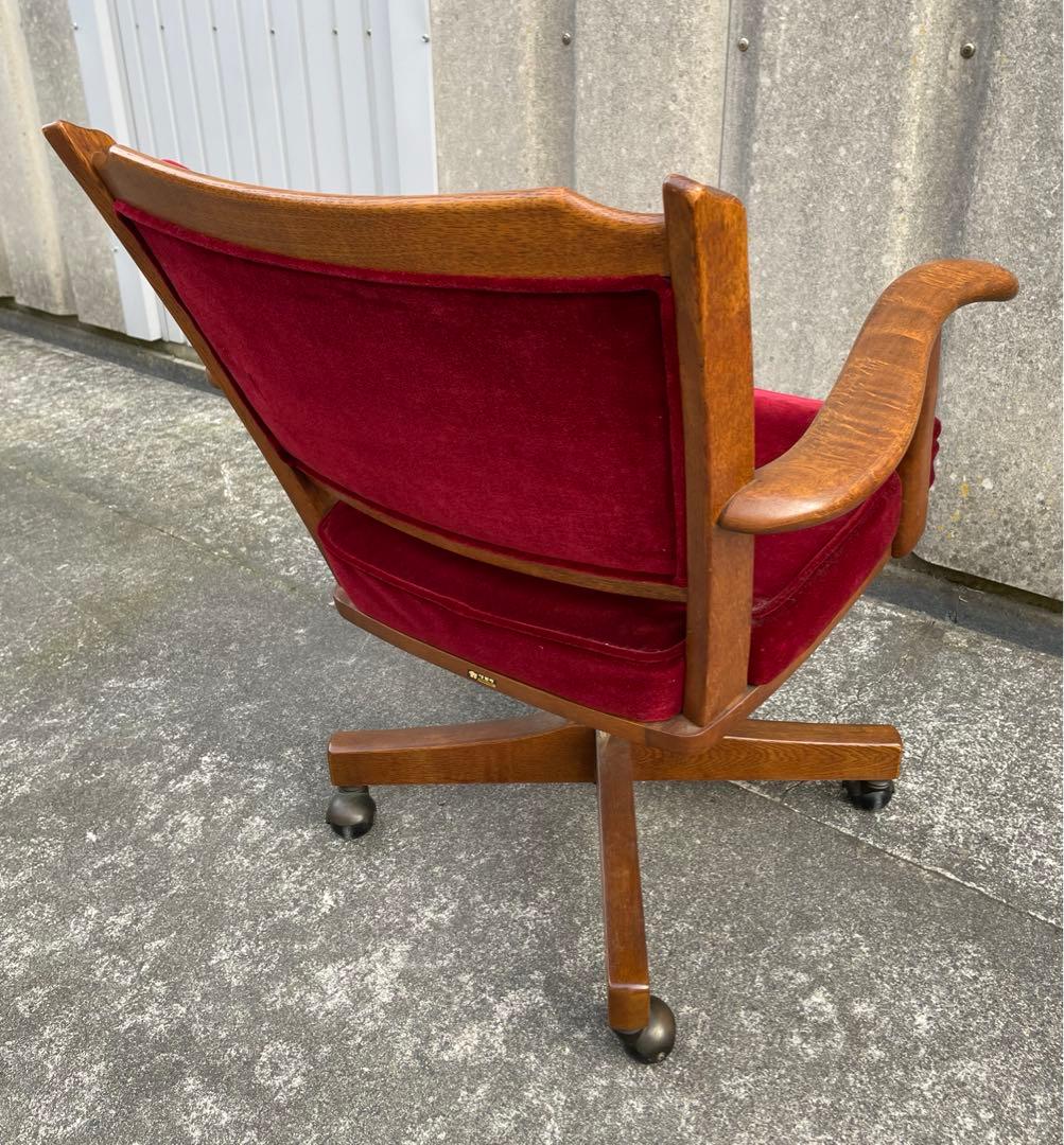 稀少/カリモク/コロニアル/デスクチェア/アームチェア /回転椅子/椅子/②