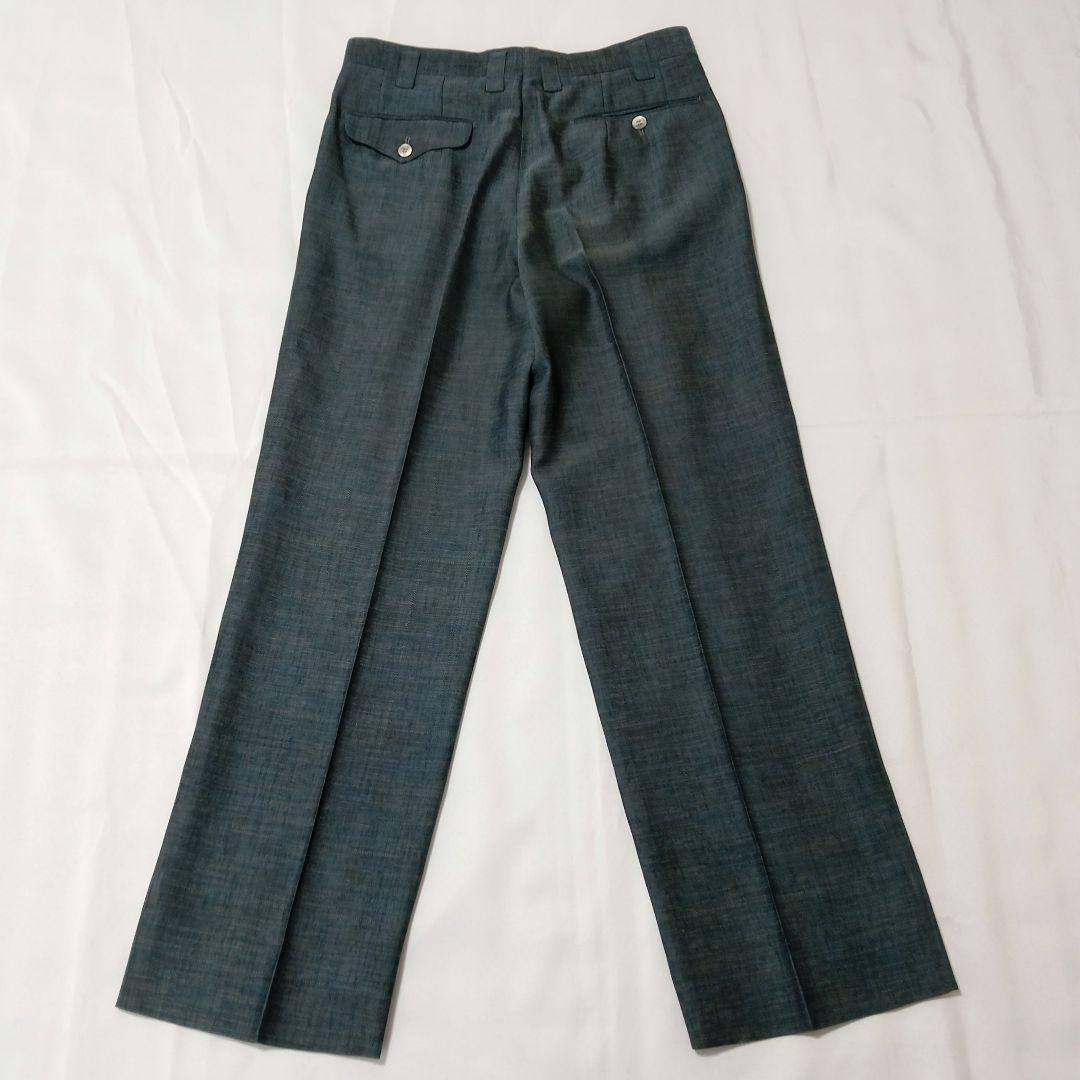 【ビンテージ】ファッション・スーツ セットアップ 碧系 英国 オーダー 希少！