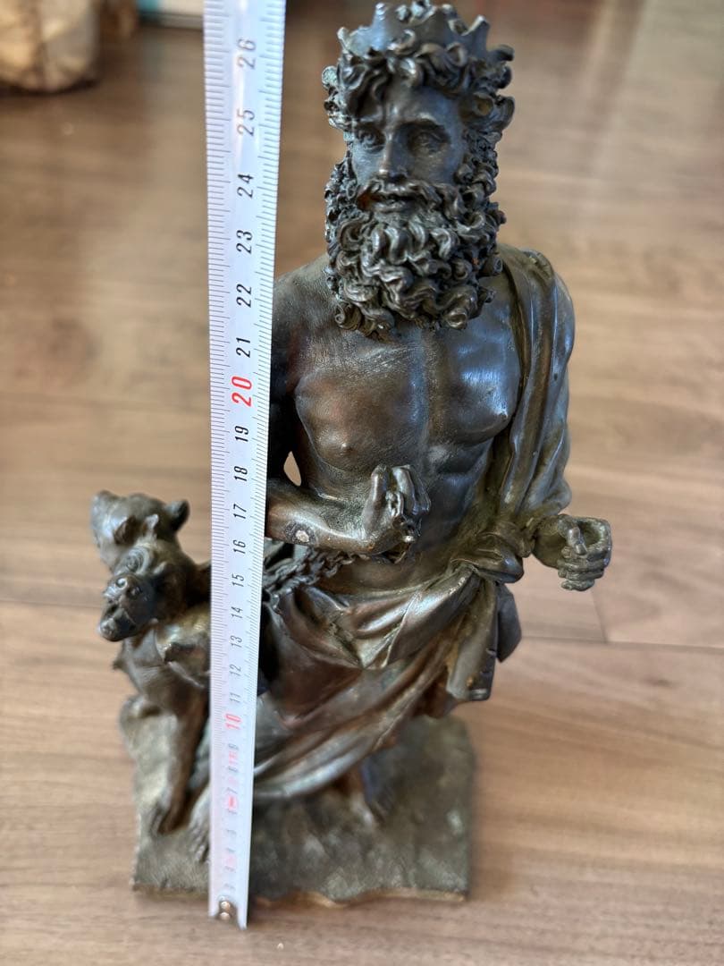 古代神話3つの地獄の犬彫像冥王ハーデスモデルキャラクター彫刻戦士騎士 古銅製